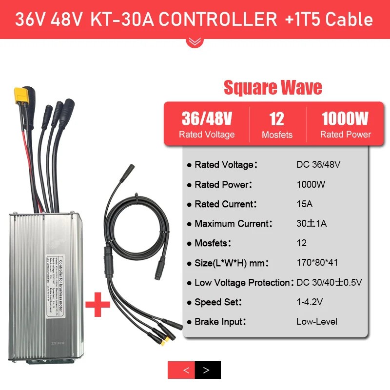 36V 250W 350W 48V 500W 750W 1000W 1500W Waterproof Brushless E-bike Controller