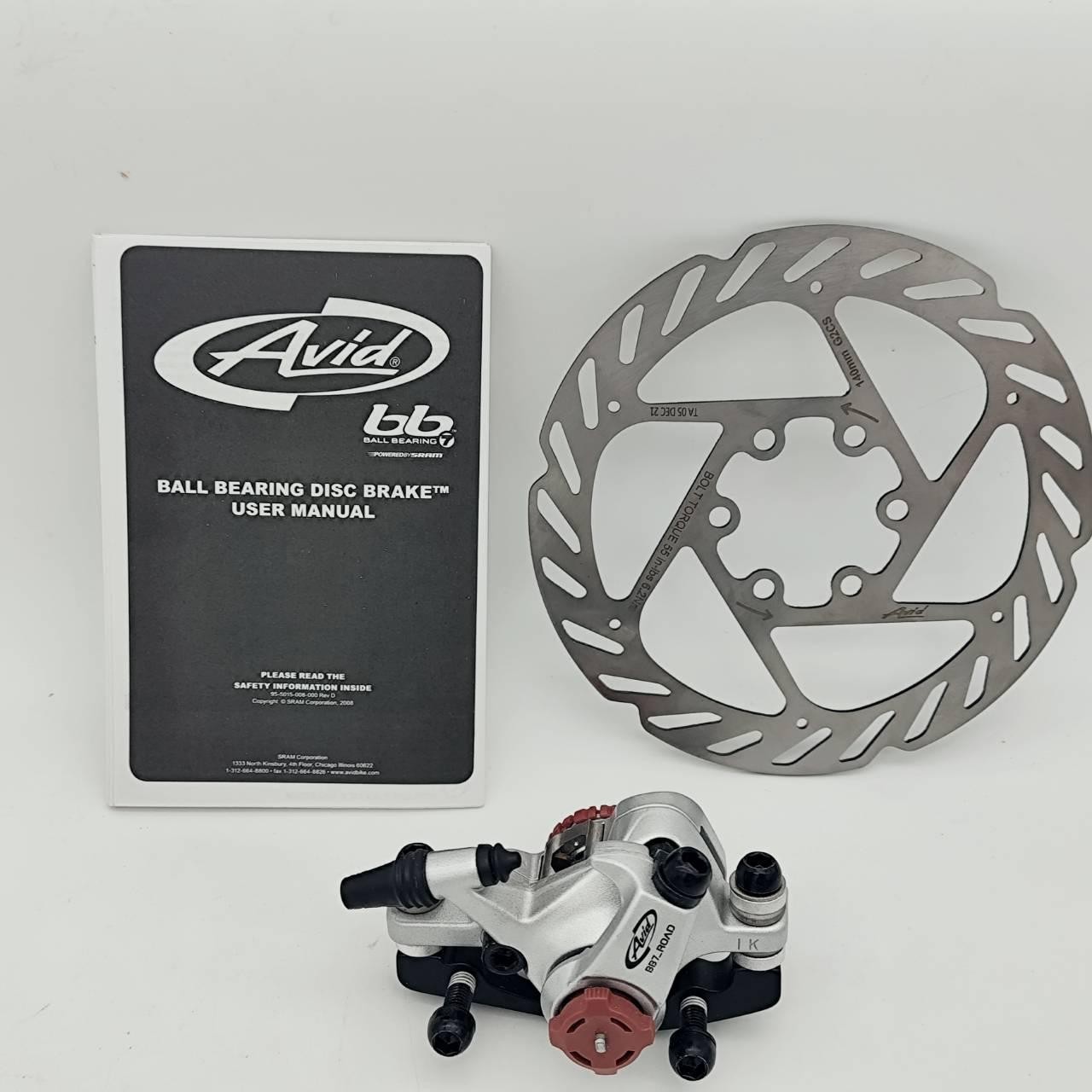 Avid BB7 Road Mechanical disc brake Grey Front or Rear W/ adapter & 140mm Rotor