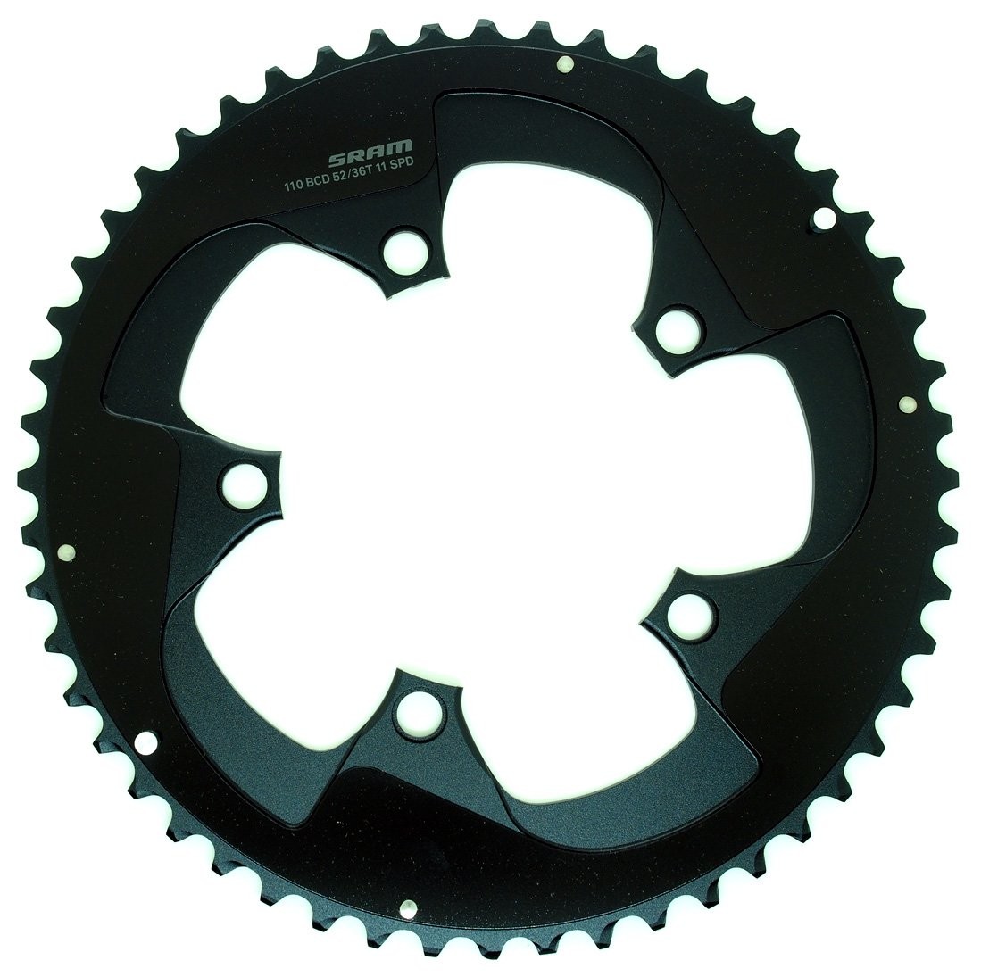 SRAM Red 22 eTap Painted Hidden/Non-Hidden Bolt 52T Chainring 2×11 BCD 110mm