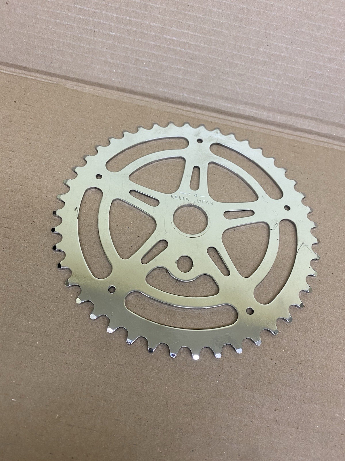 Keihin 44T Chrome Plated Nice Steel Chainring Vintage Bmx GT05151
