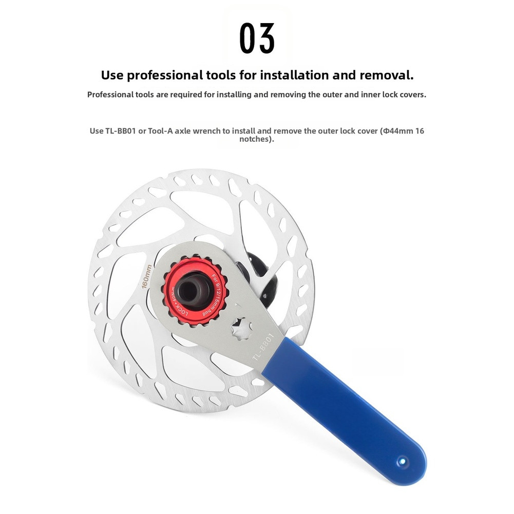 Aluminum Alloy Center Lock to Six Bolt Disc Brake Adapter for MTB Road Bikes