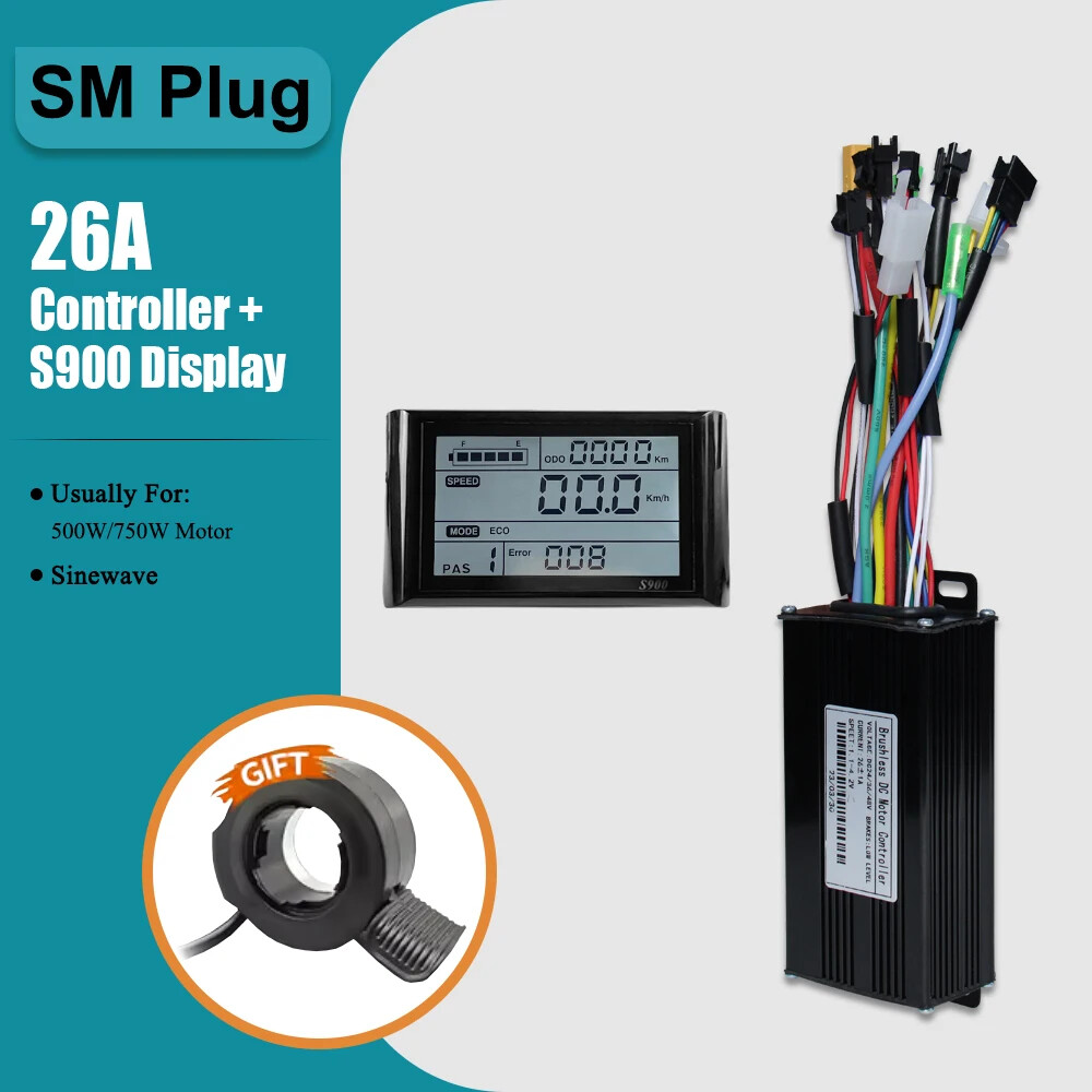 E-bike Three-Mode Sine Wave 36V 48V 17A 26A 30A 40A Controller with LCD Display