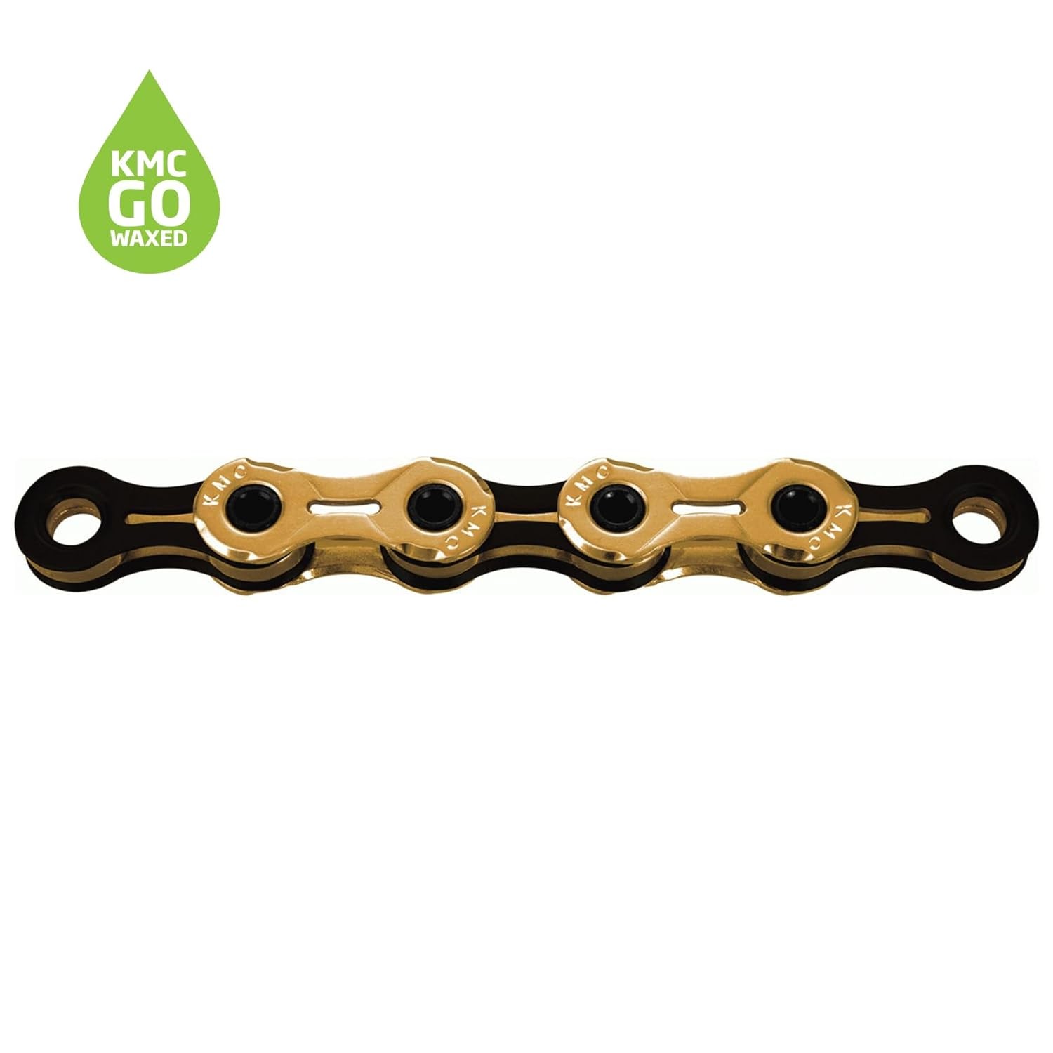 KMC X11SL Ti-N Gold/Black Waxed 118L chain