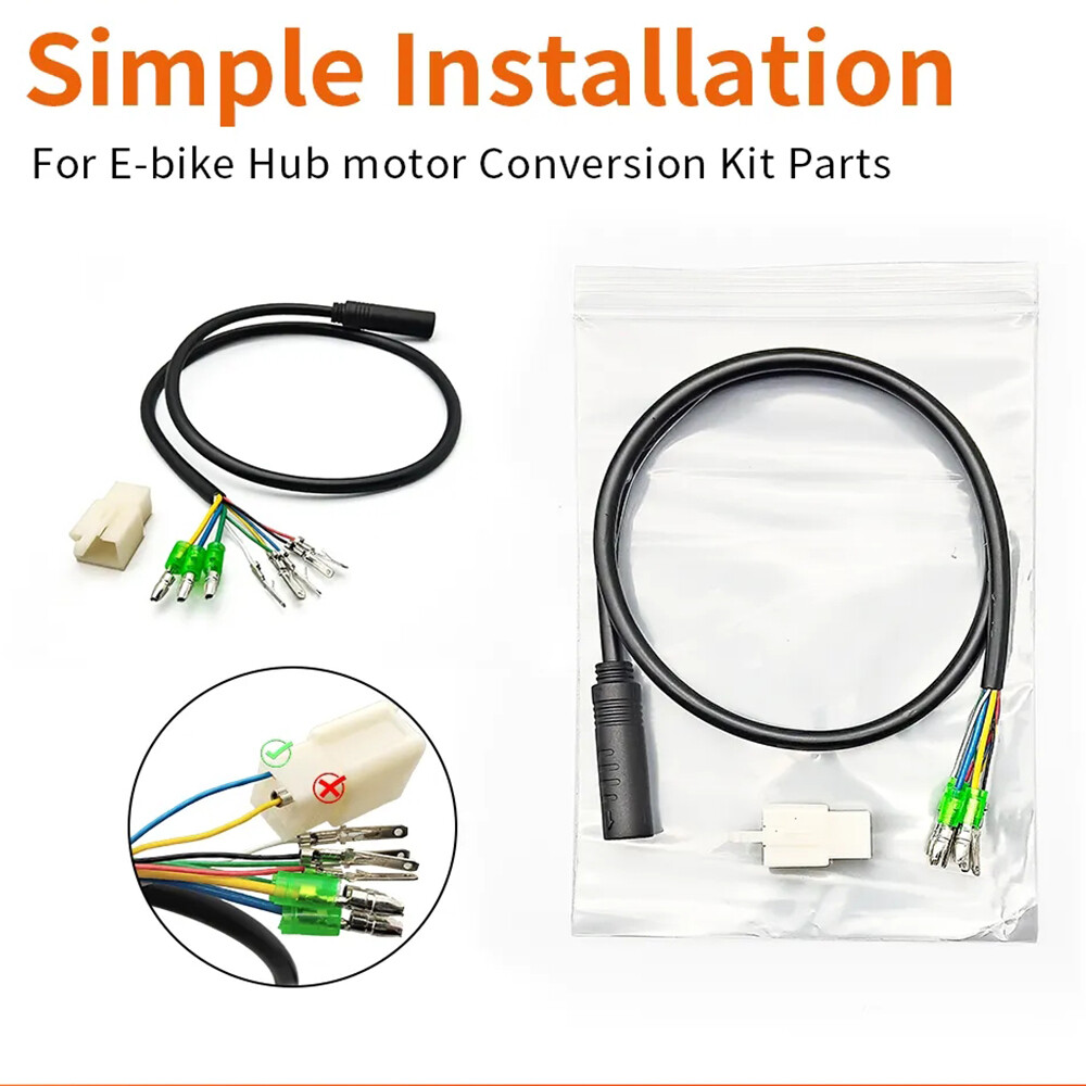 E-Bike Motor Extension Cable Julet 9 Pin Female Adapter 60/130/160cm Wire