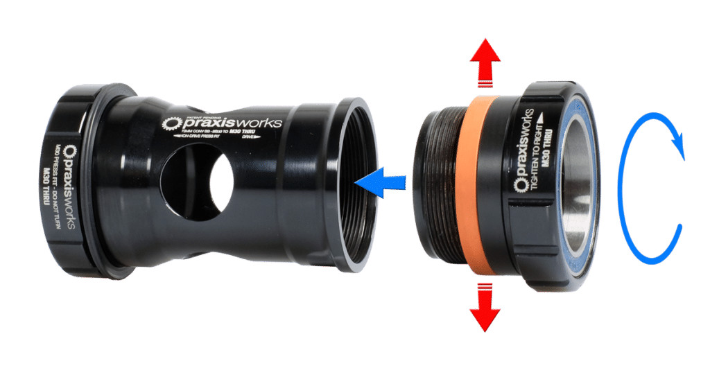 PRAXIS WORKS M30–BB30/PF30 68mm ROAD Bottom Bracket NEW IN BOX