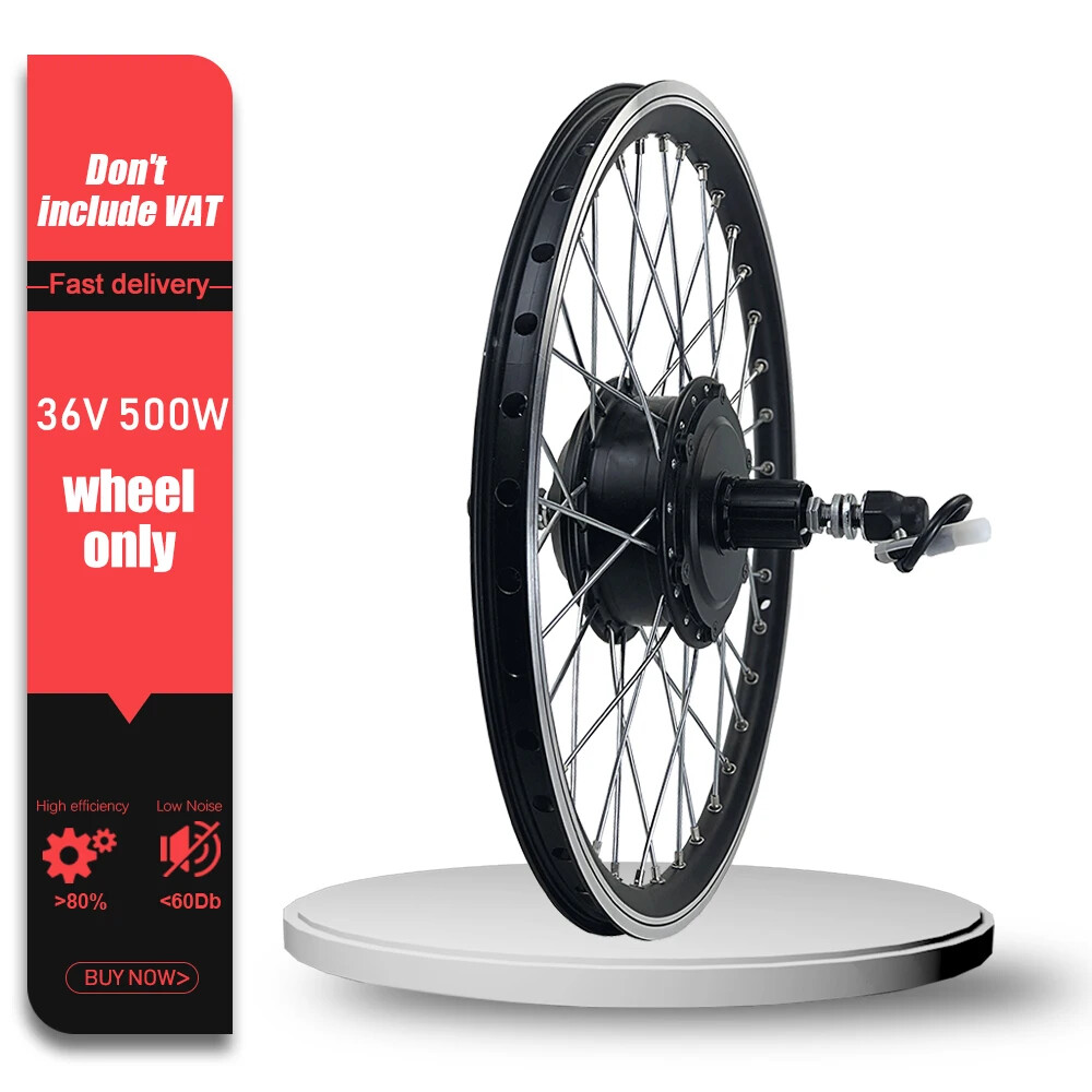E-bike Conversion Kit 20-29 Inch 700C 36V 48V 500W Rear Cassette Hub Motor Wheel