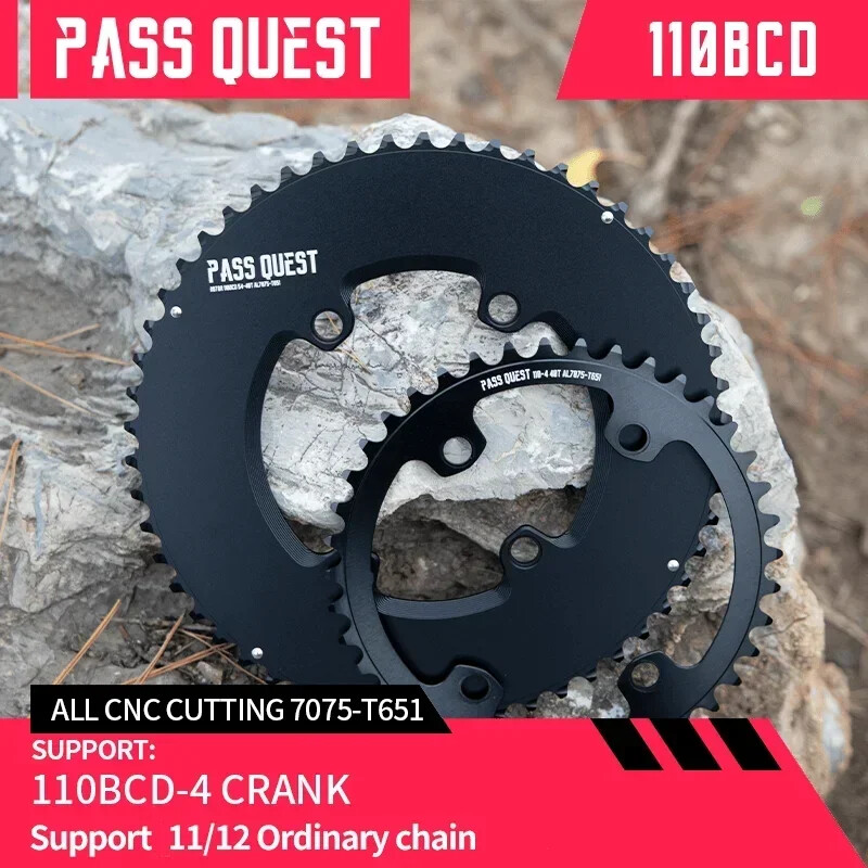 110BCD Chainring Road Bike for ROTOR 4 Claw Double Chainring 52-36/53-39/56-42T