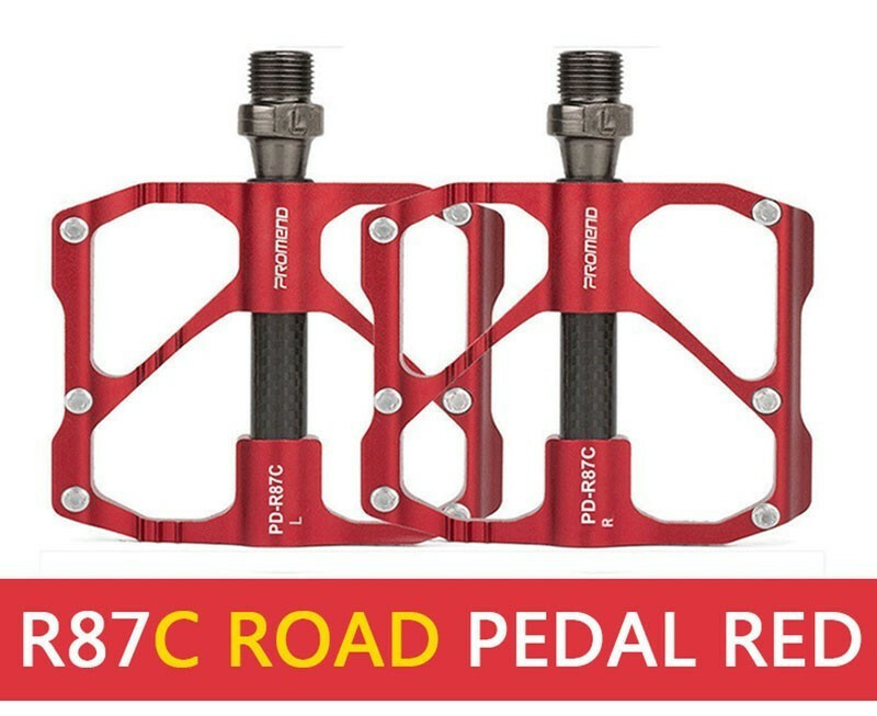 PROMEND Ultralight Carbon Titanium Bicycle Pedal MTB Road Bike Pedal 3 Bearings