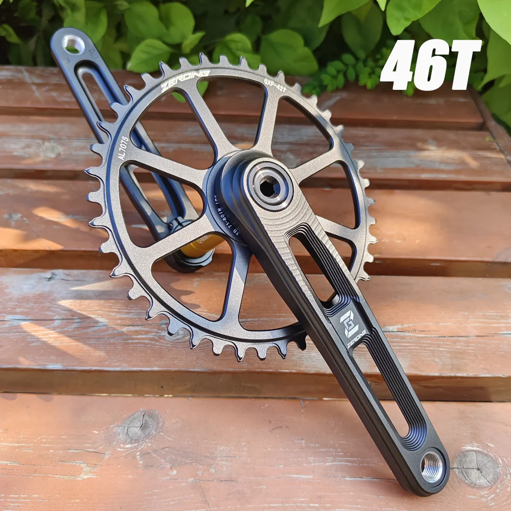 Road Bike Crankset 165/170/175mm Hollow Crank Chainring 40/42/44/46/48/50T