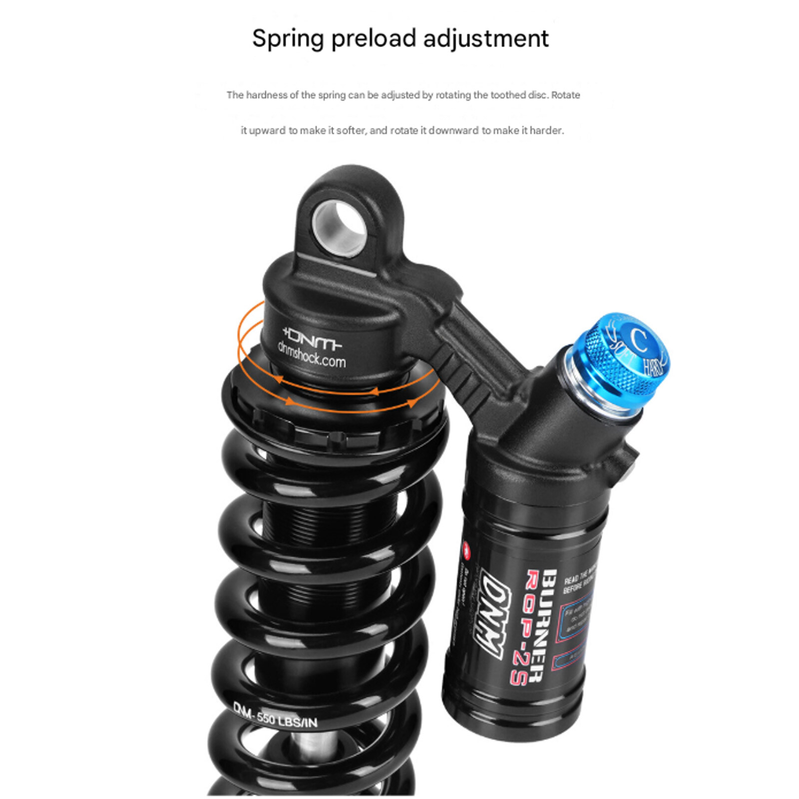 DNM BURNER-RCP2S 190/200/240/270 LBS Mountain Downhill Bike Rear Shock
