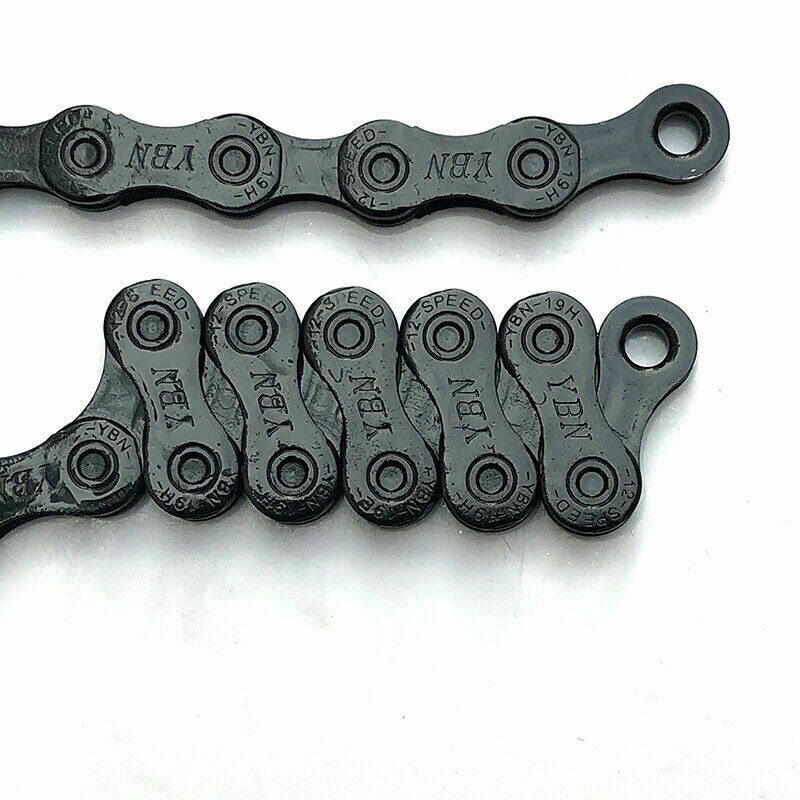 YBN 12 Speed MTB Mountain Road Bike Chain 126L Bicycle Chain Silver/GOLD