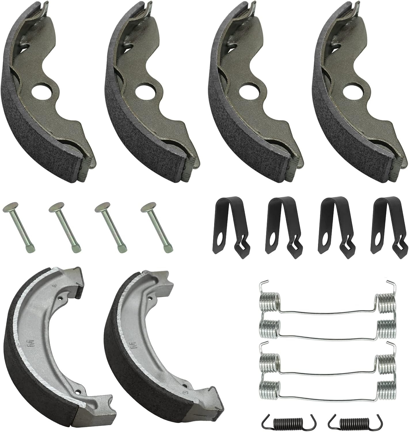 Front & Rear Brake Shoes Kit for Honda Recon 250 1997-2022, 06450-HC4-900 06430-