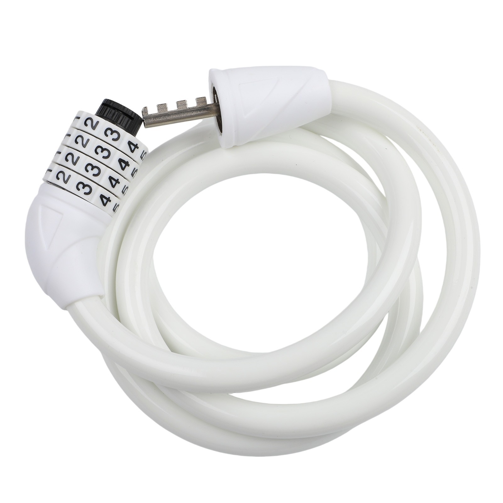 4 Digit Combination Bike Lock 120cm Steel Cable for Bicycle Safety