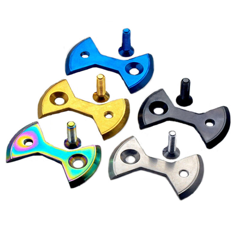 Titanium/Ti Pedal Plate/Bow Tie* 4pcs Only Fit SpeedPlay X Series:X1,X2,X5