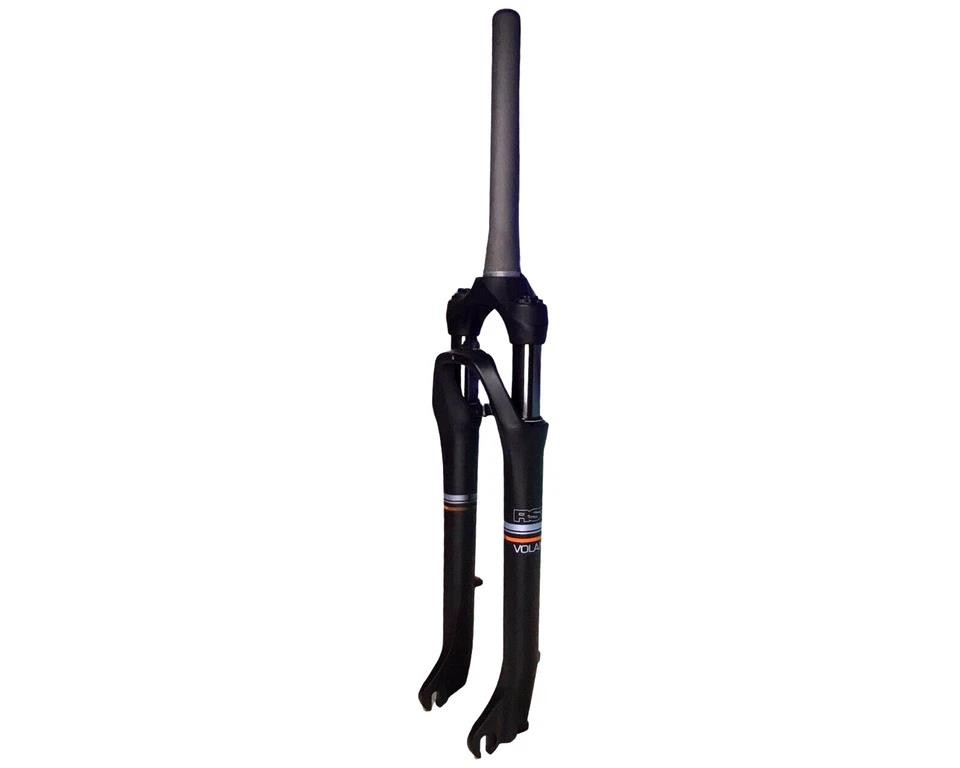 RST Volant 700C E‑Bike Fork 60mm Tapered PM Disc 9×100 QR Coil Spring Black