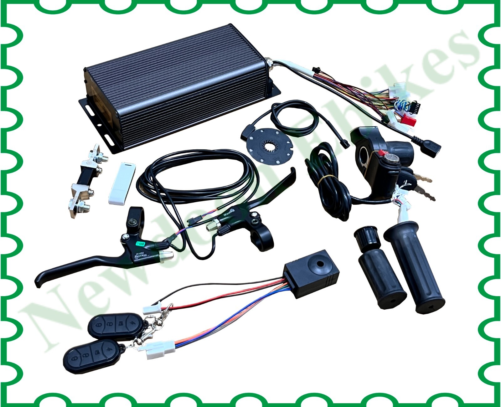Sabvoton 72V 150A CA controller+half twist throttle with voltage display kit