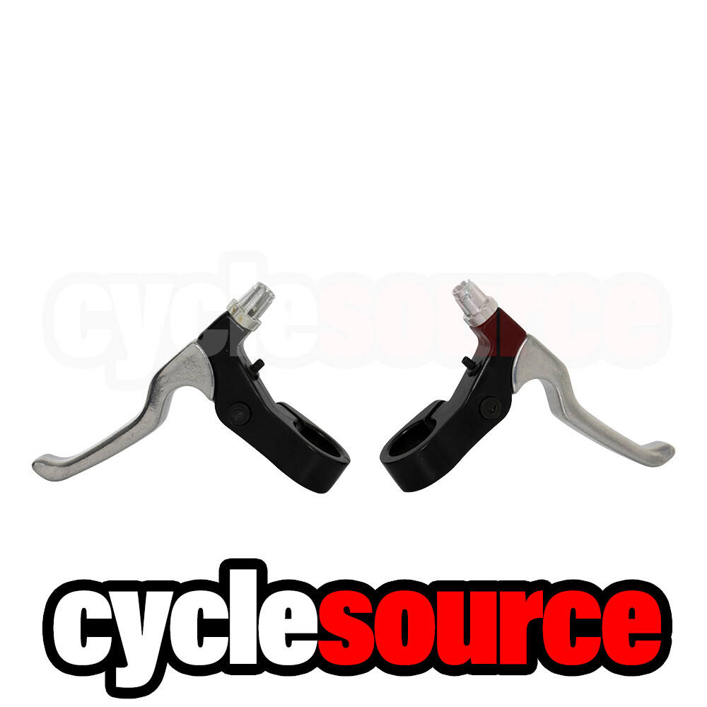 ENIX 4 Finger Alloy 408 Bike Bicycle Brake Lever Set Black/Chrome
