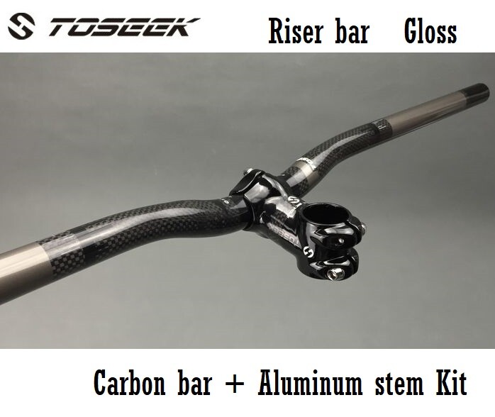 Carbon MTB Road fixie Bicycle Stems Kids Bike Riser bar Short Handlebar Stem Kit