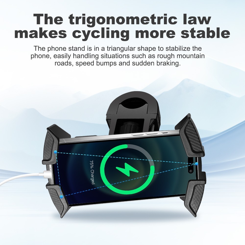 360° Motorcycle Bike Bicycle Phone Holder Handlebar Mount GPS MTB Silicone