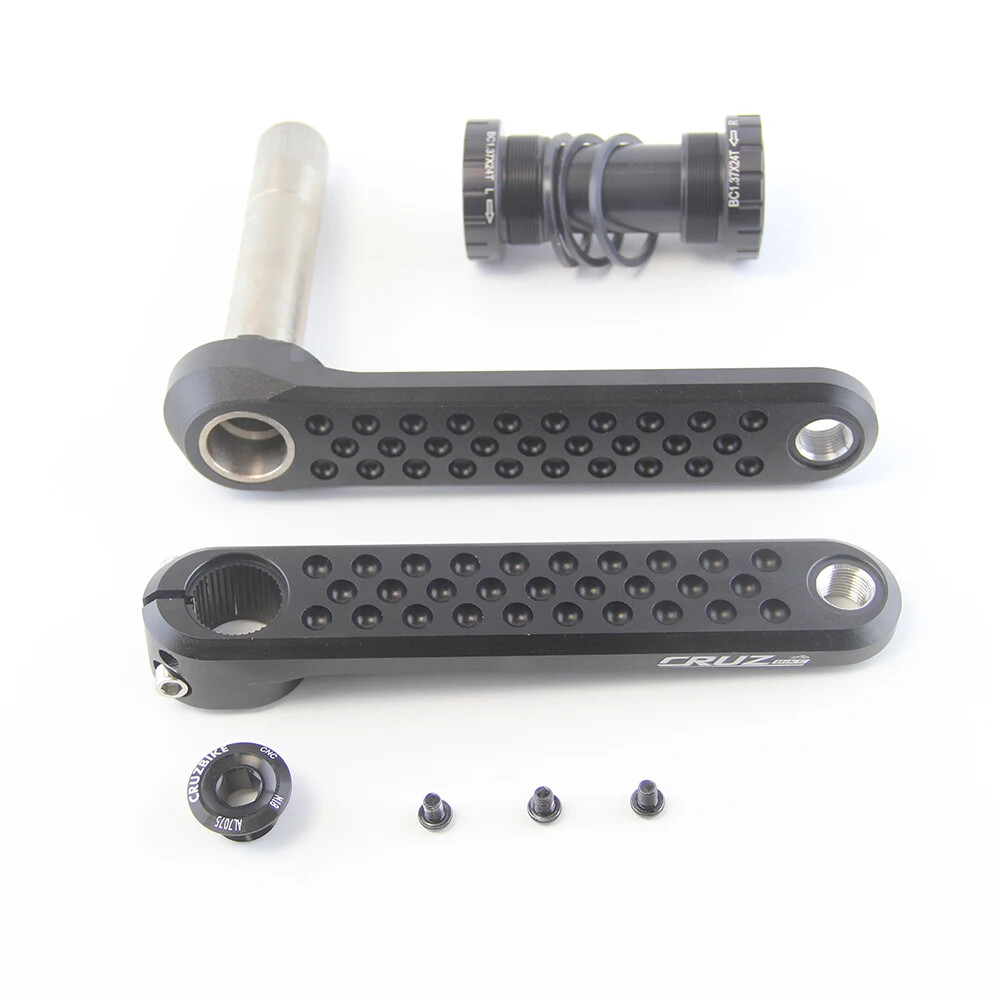 Road Bike Crankset 155/160/165/170mm Cranks with Double Chainring 46-30/48-32T
