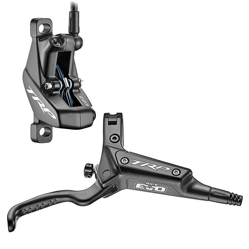 TRP DH-R EVO HD-M846 Hydraulic Disc Brake Set 4-Piston Caliper Front Rear BLACK