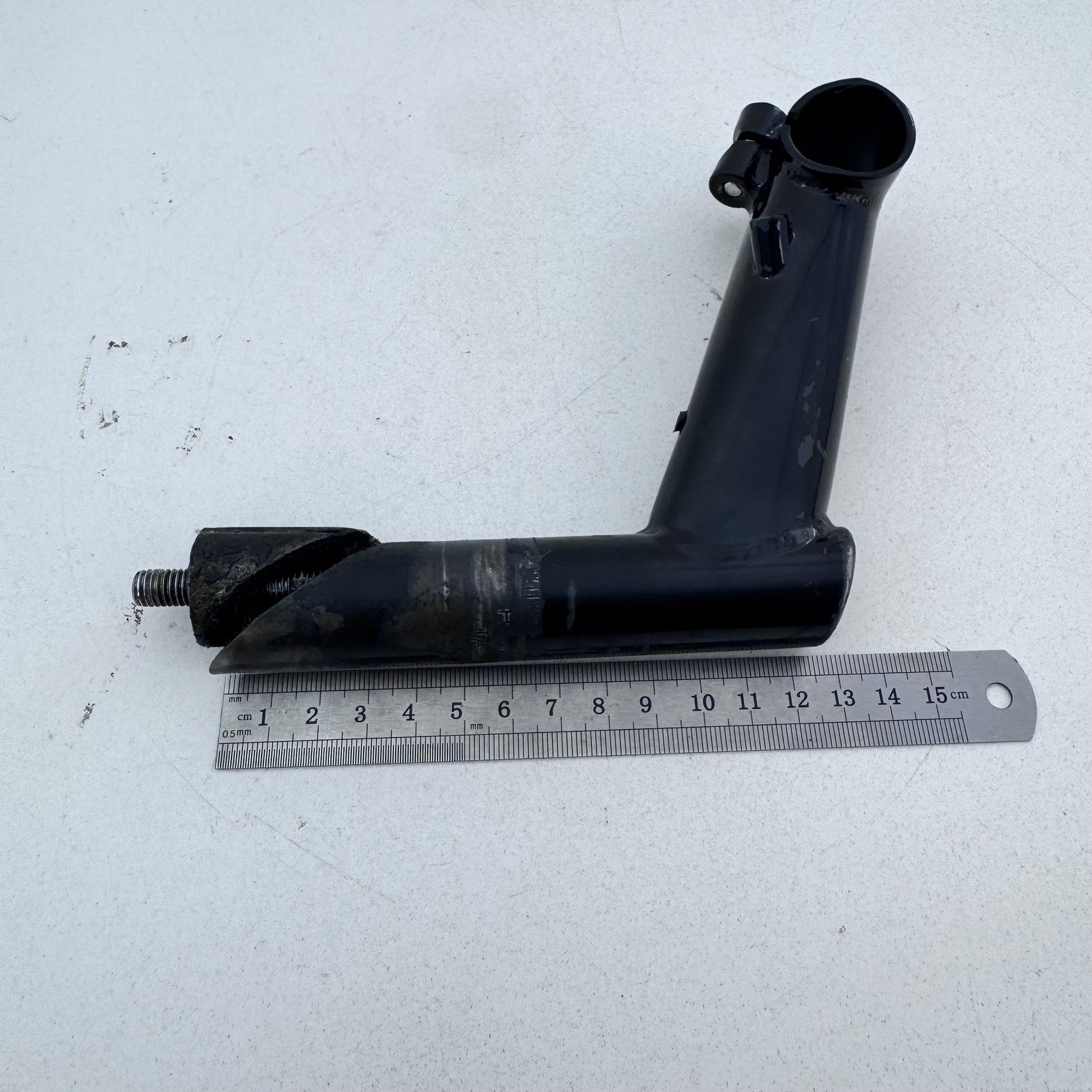 Vintage Black Quill Bike Handlebar Stem 25.4mm Clamp Adjustable 1989 89 A60