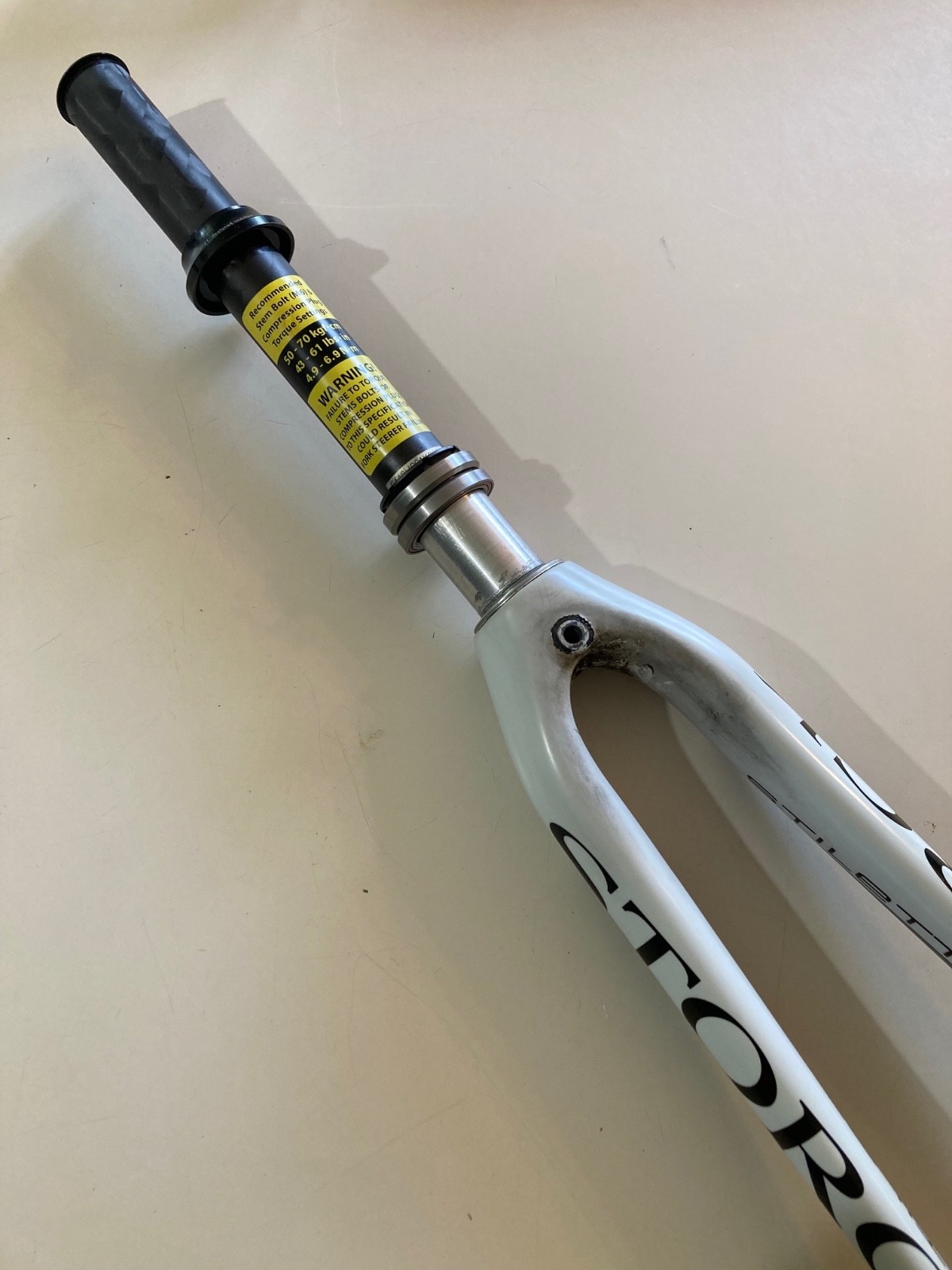 Storck Fenomalist full carbon 1 & 1/8 fork complete with bearings and crown race