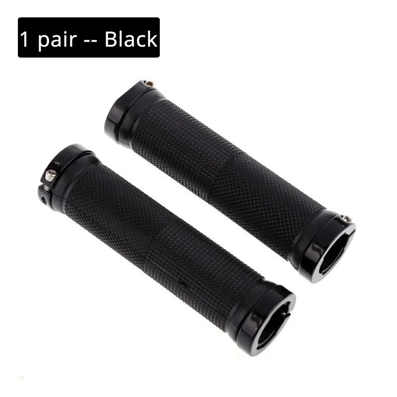 Bicycle Handlebar Grips MTB Bike Rubber Non Slip Lock On Grips Cycling