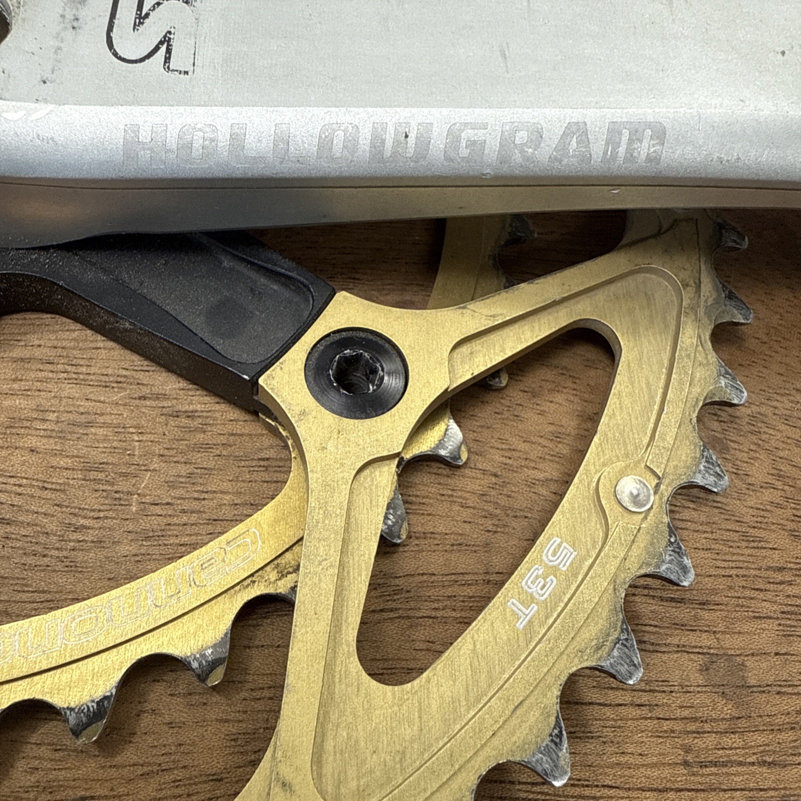 Cannondale Hollowgram SI Crankset 175mm 53-39t 9/10 Speed Silver Gold