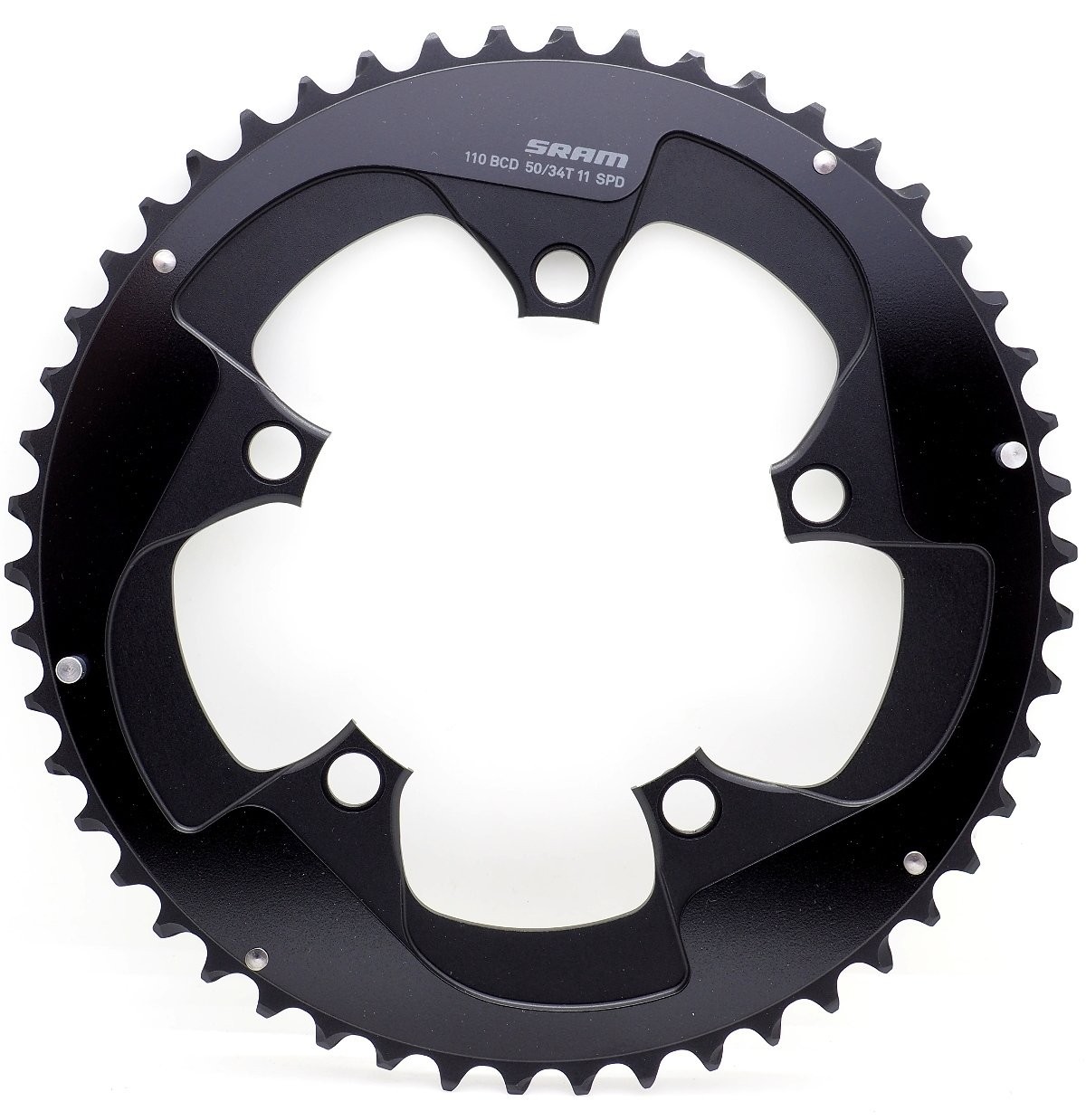 SRAM Red 22 eTap Painted Hidden/Non-Hidden Bolt 50T Chainring 2×11 BCD 110mm