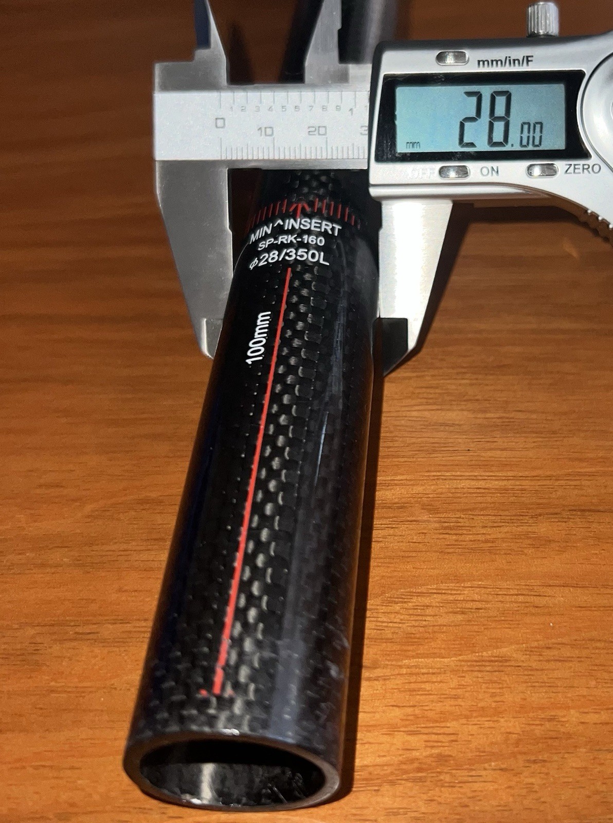 FSA K-Force Carbon Bike Seatpost 350mm x 28mm – 25mm Offset Black 228g