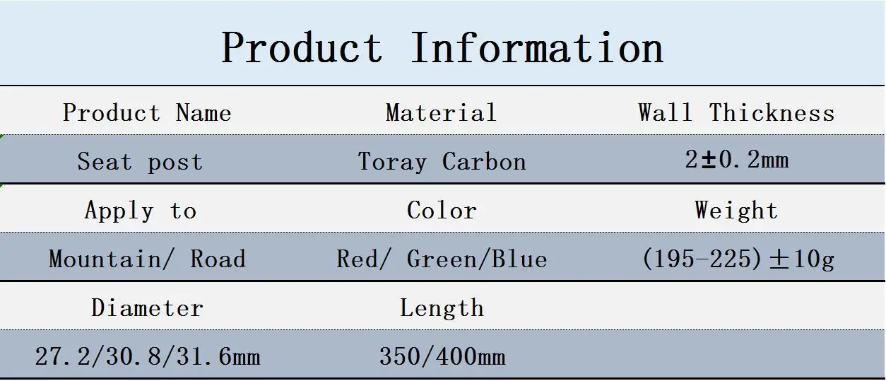 Carbon Fiber Bike Seatpost Road Bicycle Parts 27.2/30.8/31.6mm Dropper Seatpost