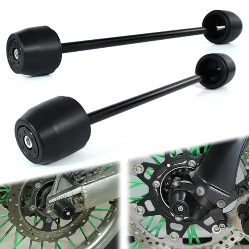 Front + Rear Axle Sliders Fit for KLX300 2021-2024 Motorcycle Front Rear Axle
