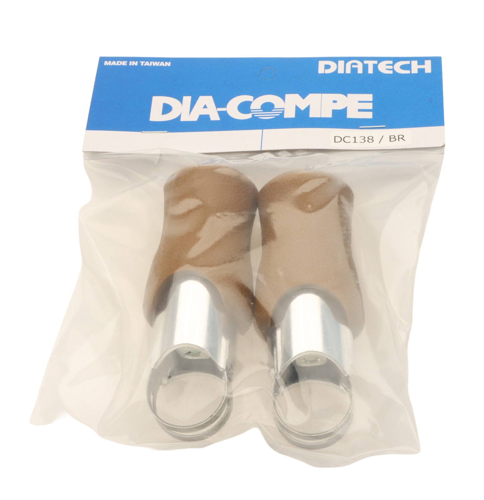 Dia Compe 138 Tandem Hand Rests /w Hoods PAIR 23.8mm Clamp Gum DC138/BR NEW NOS