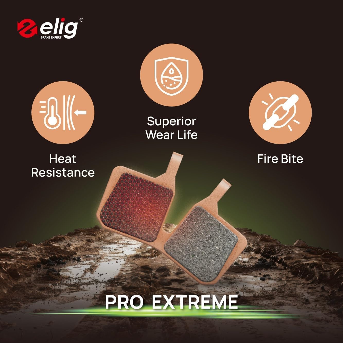 ELIG Bike Disc Brake Pads for Magura 4-Piston MT5, MT5 Pro, MT Trail Sport｜S-Ped