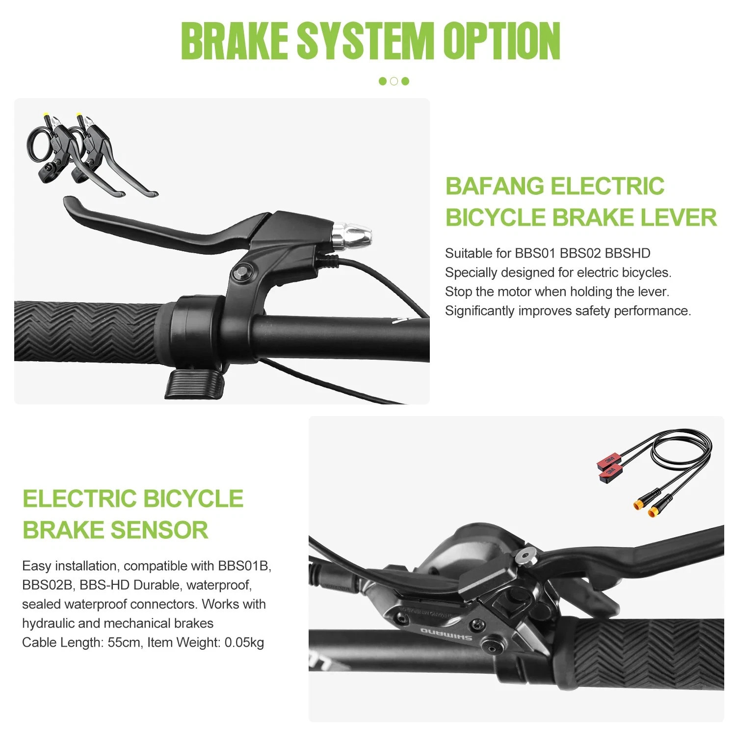 BAFANG BBS02B 48V 750W 68-100mm Mid Drive Motor DIY Ebike Conversion Kit USA