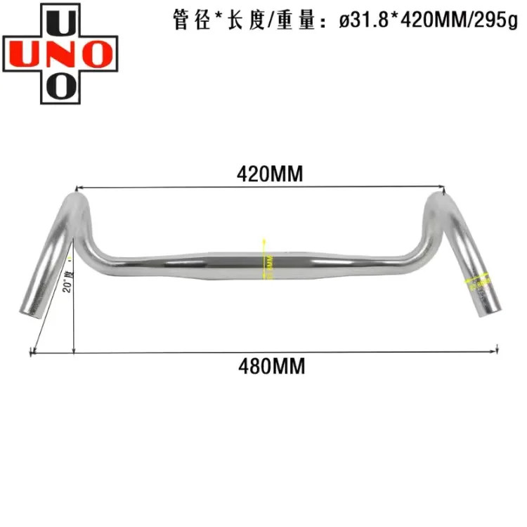 Gravel Bike Handlebar 31.8*400/420/440/460mm Ultralight Drop Bar Matte