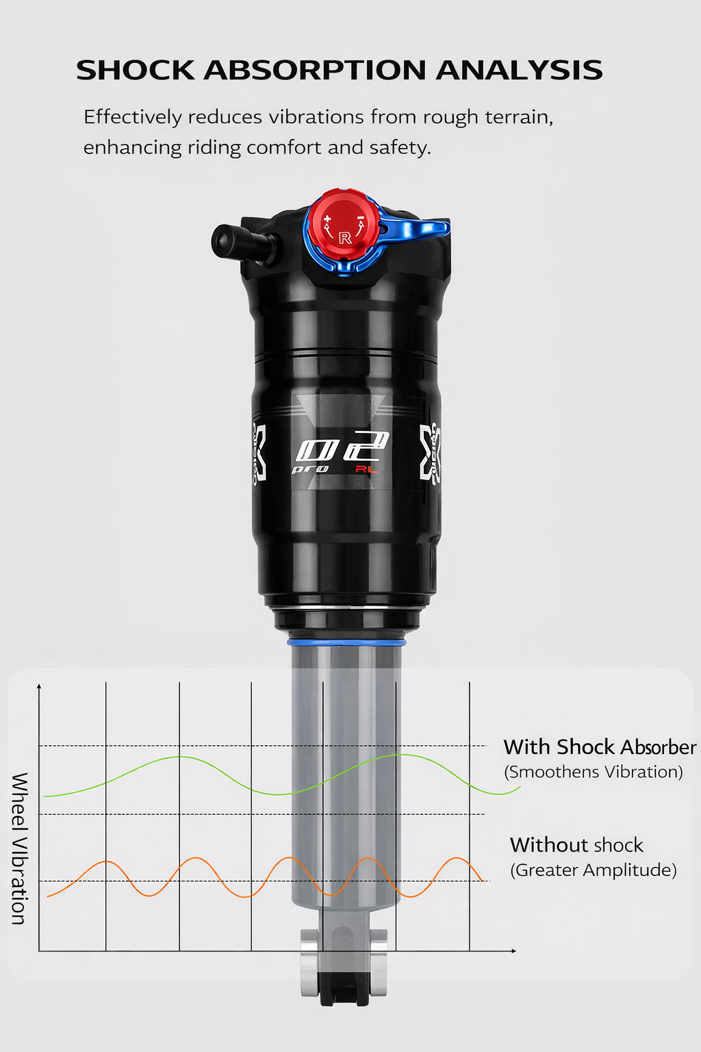 X-Fusion O2 Pro RL Rear Shock Suspension Lockout Trail Downhill