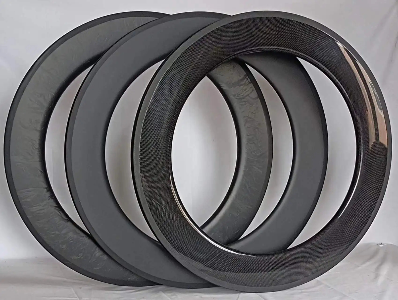 700C Road TT Track Bike Disc Carbon Rims 88mm Depth 25mm Width Tubular Clincher