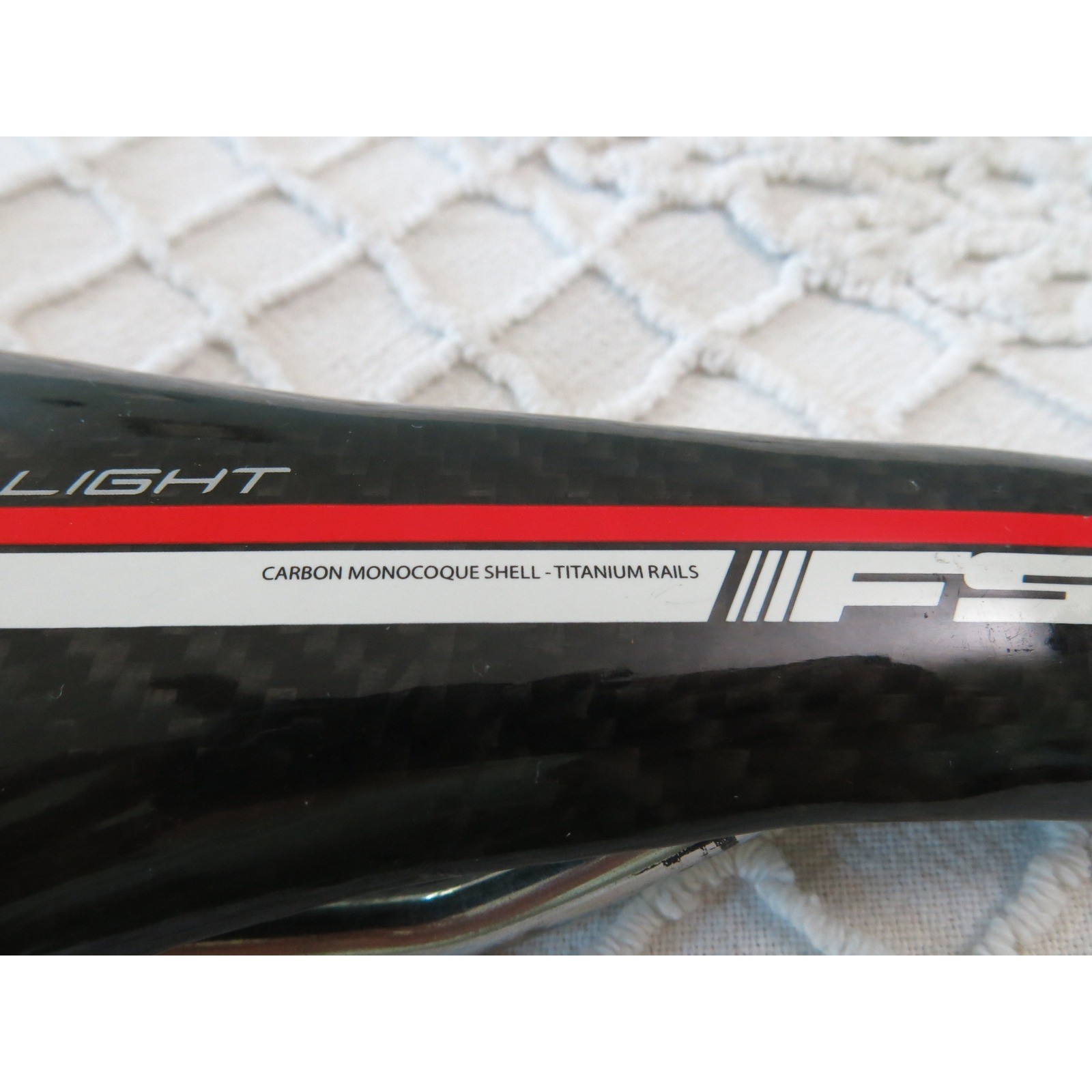 FSA K-Force Light Carbon Monocoque Bicycle Saddle Titanium Rails V6208 Bike Seat