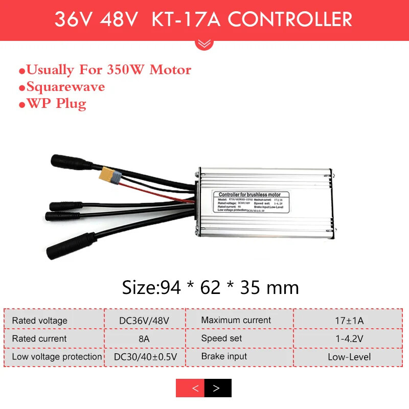 E-bike Controller 36V 48V 250W-1500W Controller for Electric Bike Conversion Kit