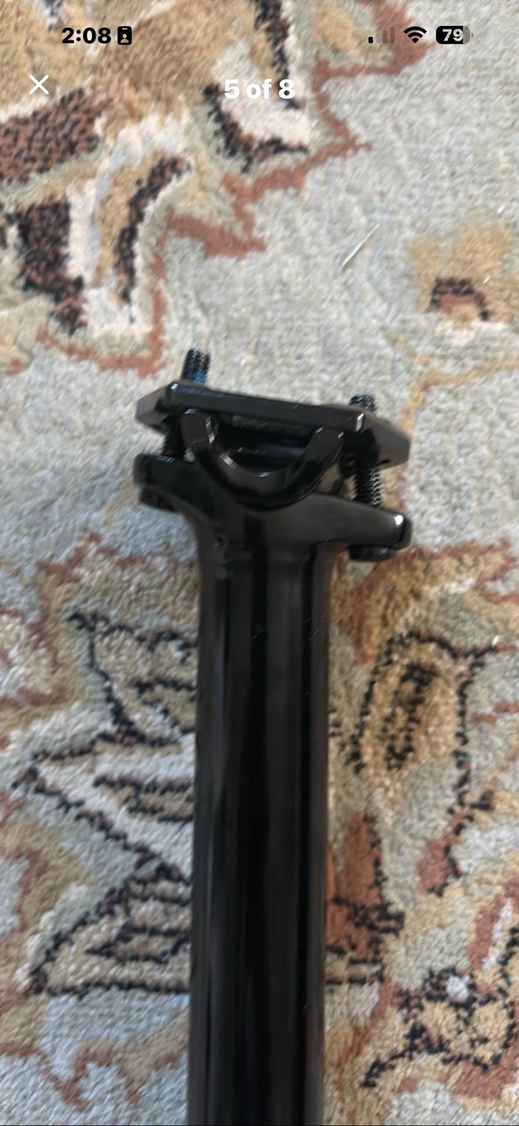 TranzX J23C5 Adjustable Dropper Seatpost 34.9mm x 200mm Aluminum Black