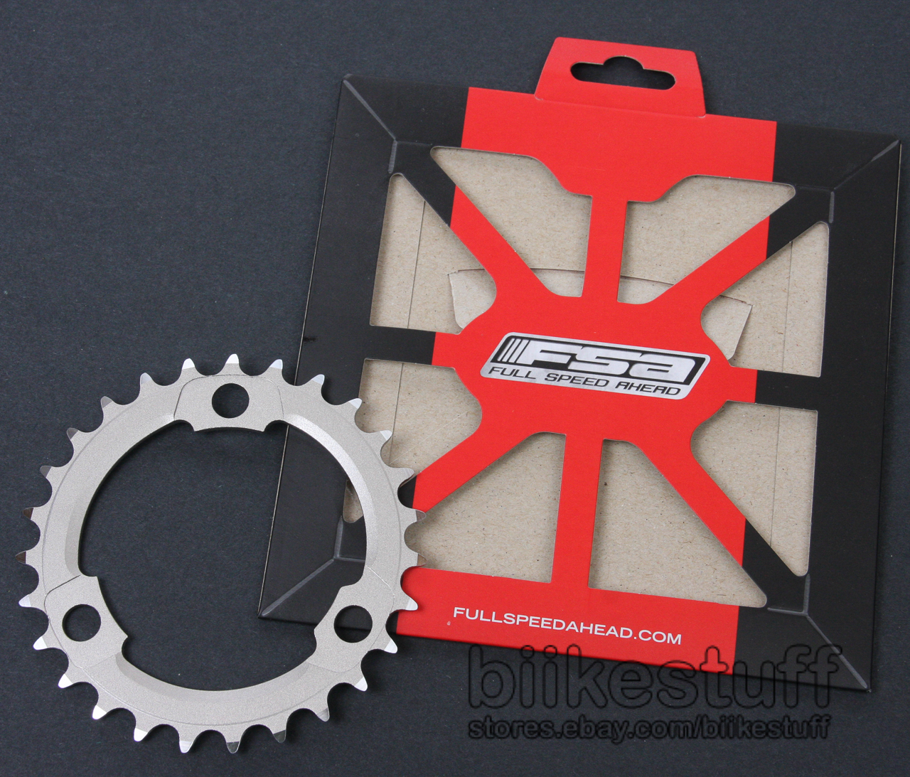 FSA SLK MTB Chainring 27T 86 mm BCD 27 Tooth 10 Speed WB220 3 Bolt Aluminum 386