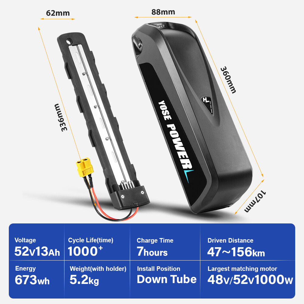 48V 13Ah 1000W Hailong Ebike Battery Electric Bike Lithium Ion Battery