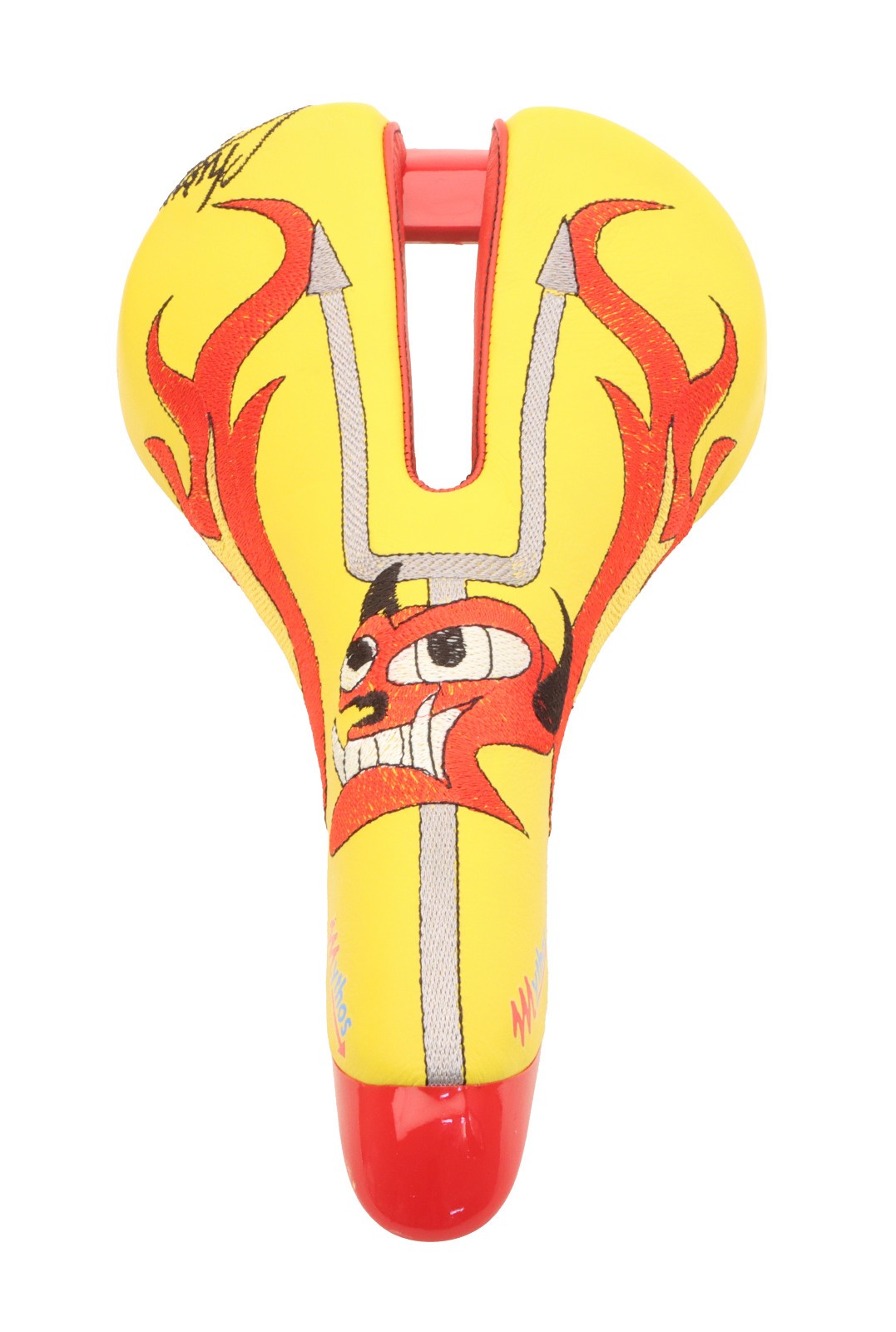 Selle Italia Mythos Saddle Claudio Chiappucci El Diablo Yellow/Red NIB NOS NEW