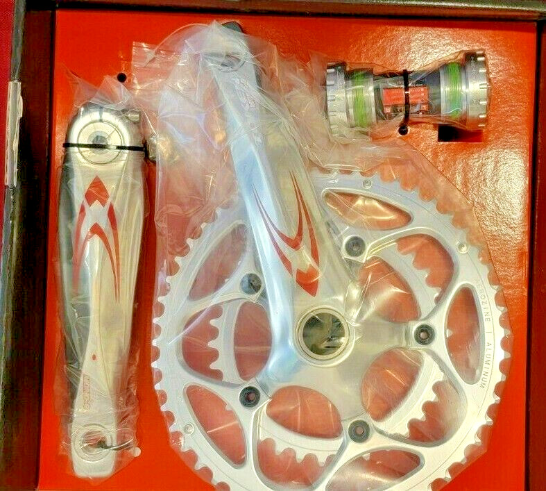 Token TK204EX-AL Compact Alloy Crankset, Bottom Bracket 68 & Chainrings 50-34T