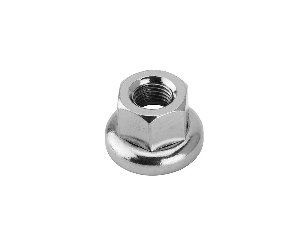 ALTA STEEL 9X1MM TRACK HUB AXLE NUT FRONT CHROME BIKE PART , (Sold By Pair)