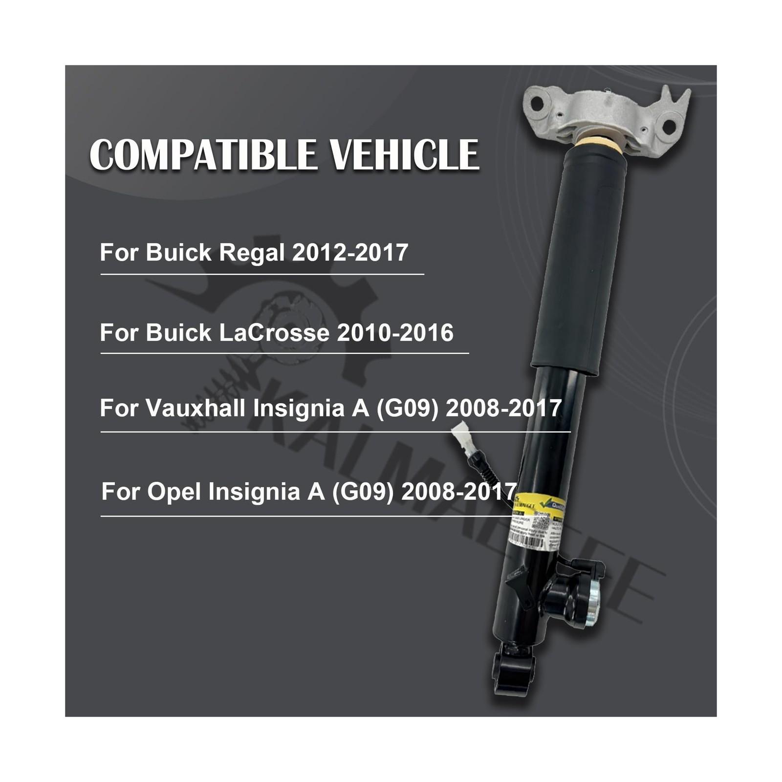 2PCS Rear Shock Absorber Struts with Electronic Damping Compatible with Buick…