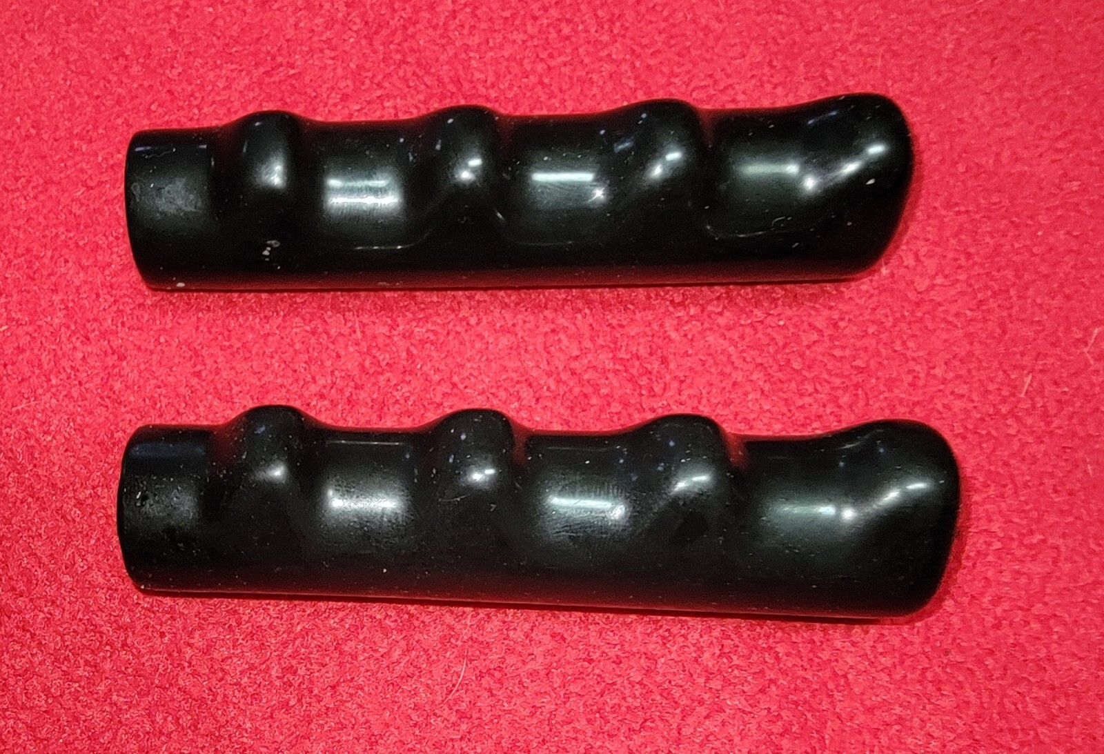 2 Bike Bicycle Black Smooth Hand Grips Molded – 7/8″ X 4.5 Inches Long