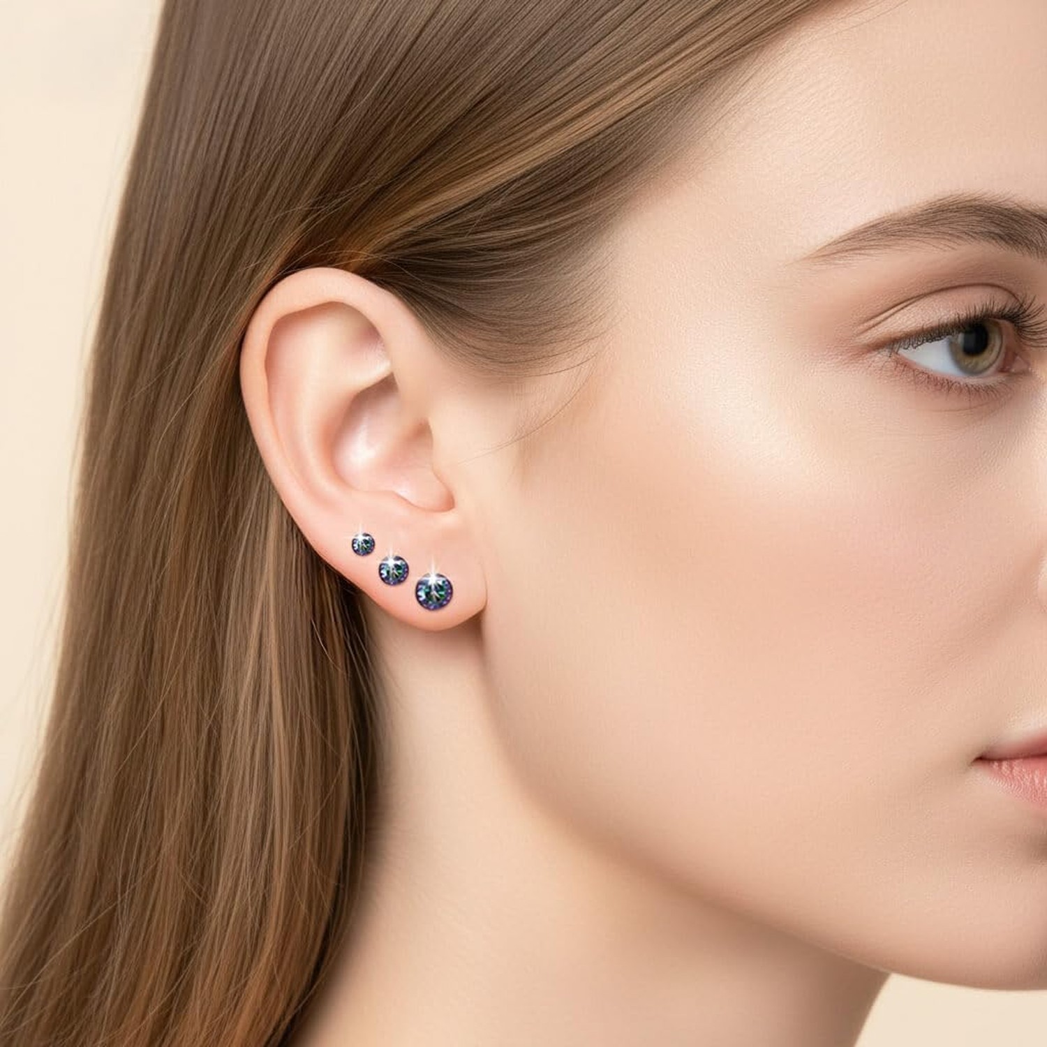 Gotumo 16G 18G 20G Flat Back Earrings Stud Titanium Threadless Nose Rings Tra…